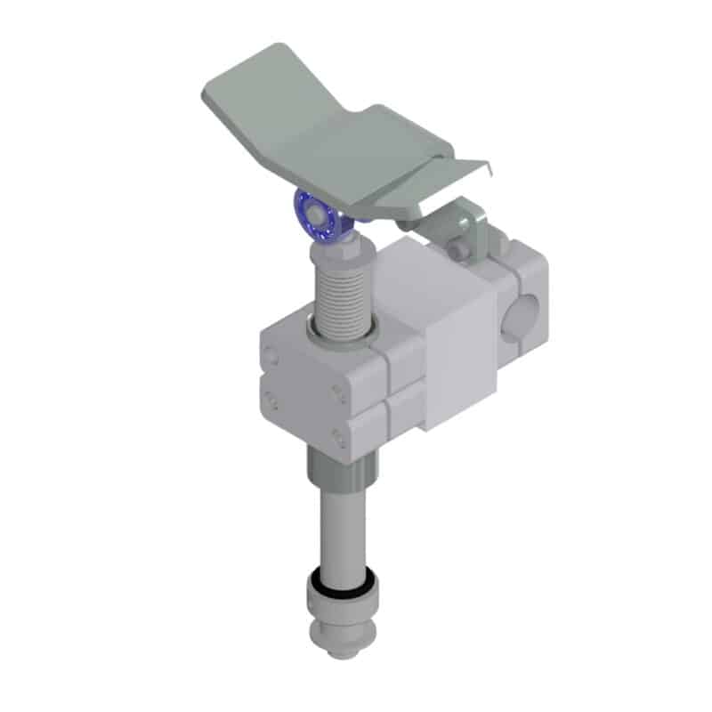 Rastrolle mit Auffahrrampe Fahrwerk Einspur handy-lift 100 - 500