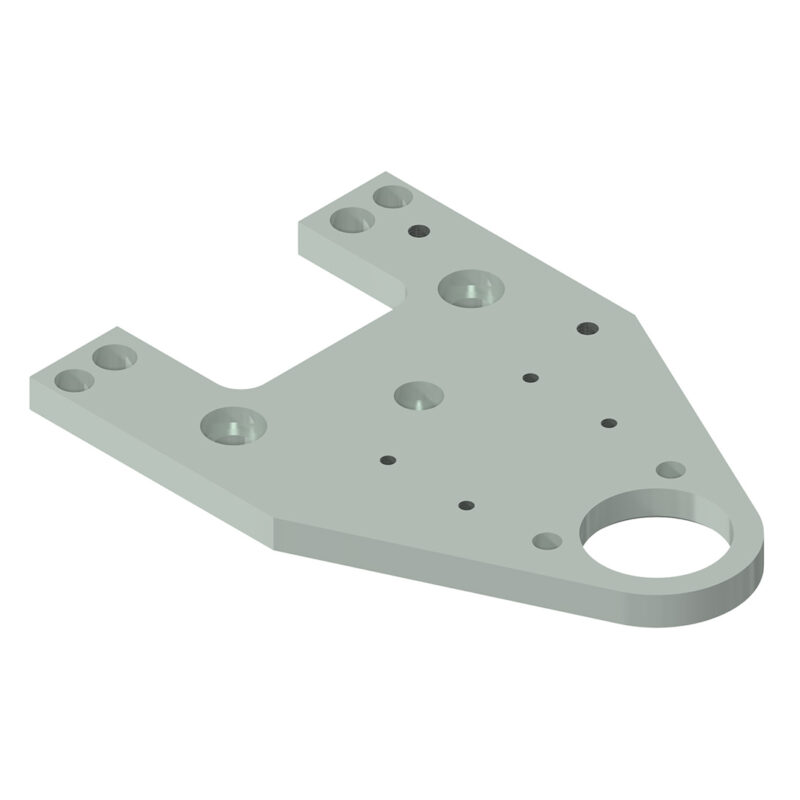 Adapterplatte mit Anbindung